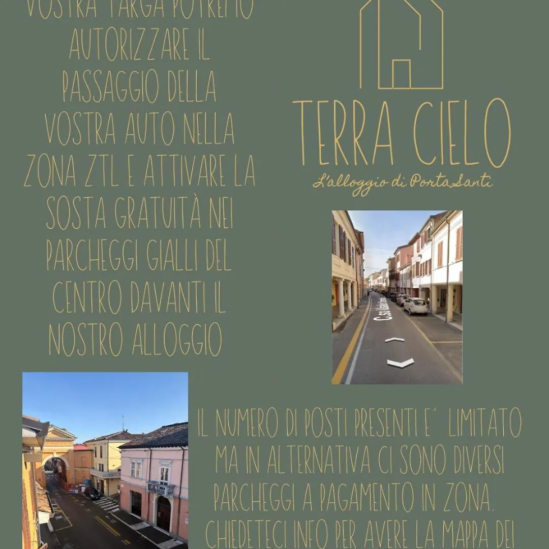 דירה צ'זנה Terra Cielo Alloggio Di Porta Santi איטליה